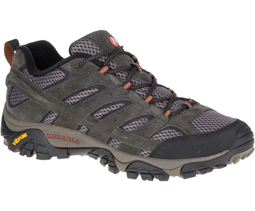 Buty Trekkingowe Merrell Męskie Brązowe - Moab 2 Ventilator - 476952-TLH